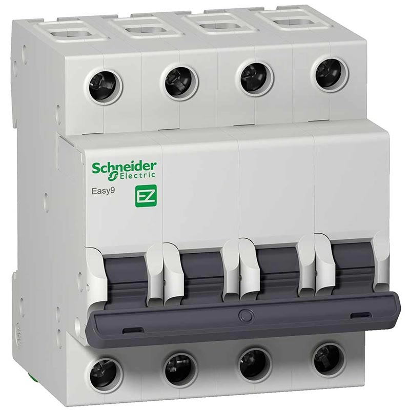Interruptor Termomagnético Easy9 tetrapolar 10A 4,5kA